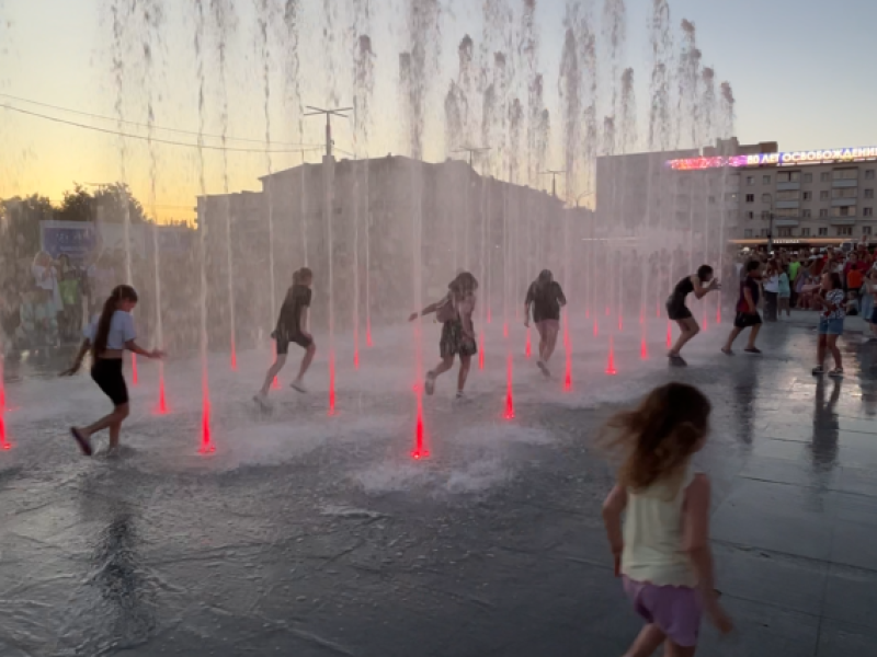 Танцующий фонтан в Витебске